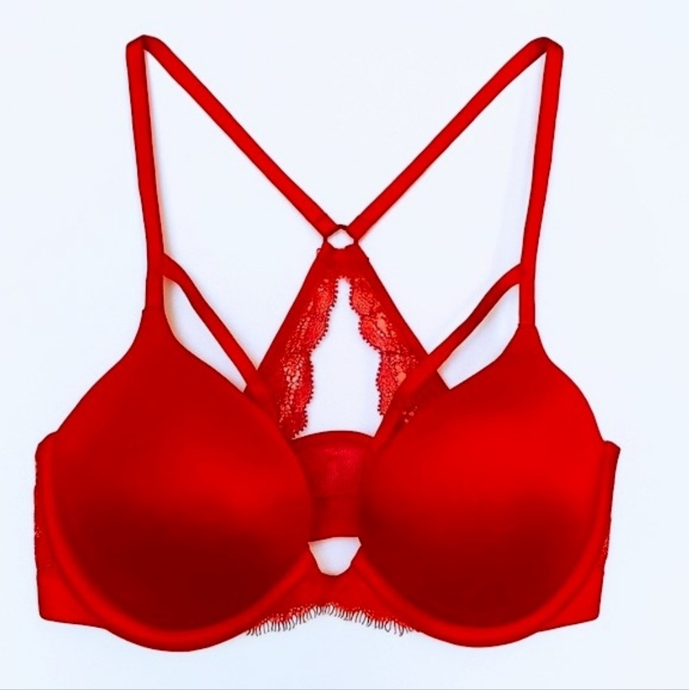 Victoria's Secret Very Sexy Strappy Push-up Bra 38D Red